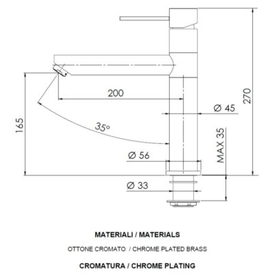 Daniel Tokyo keukenmengkraan met draaibare haakse uitloop en keramische cartridge 15 kleuropties 4