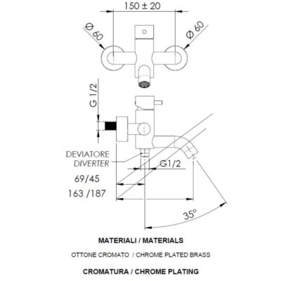 Daniel Tokyo eengreeps badmengkraan opbouw wandmontage keramische cartridge 15 kleuropties 4