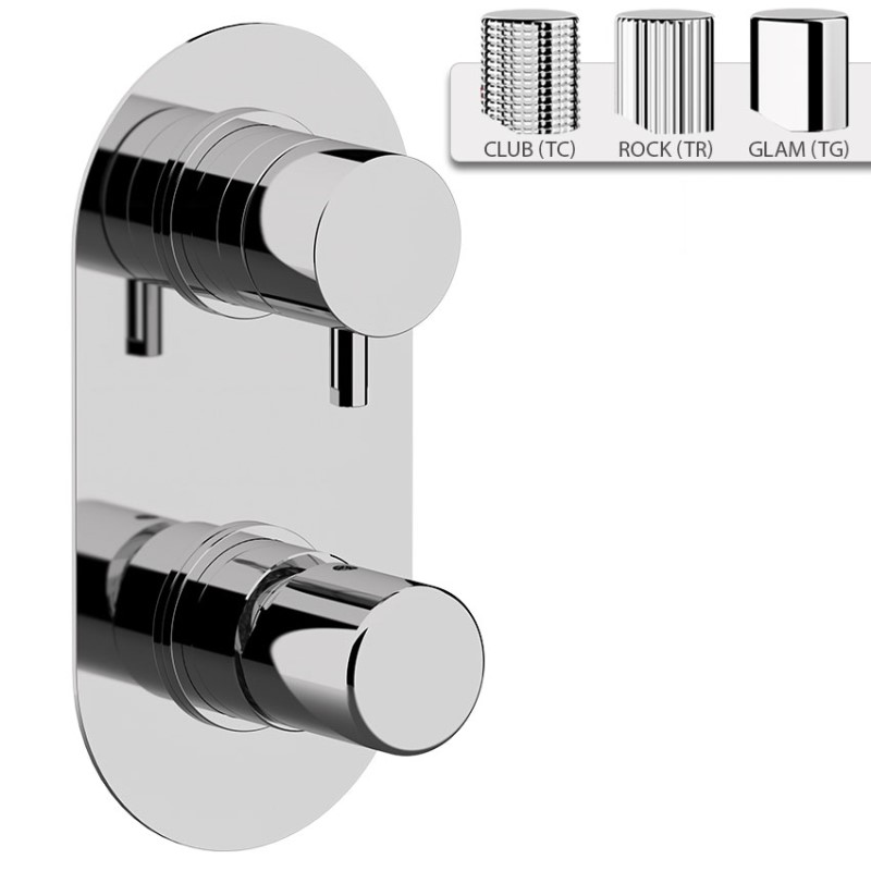 Daniel Trilogy mechanische 3-wegomsteller met vrije knophendel en 15 kleuropties
