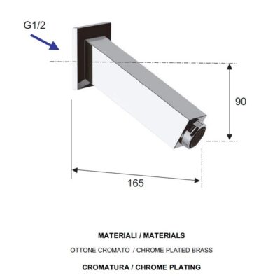 Daniel vierkante muuruitloop met schuine afwerking en 15 kleurvarianten 4