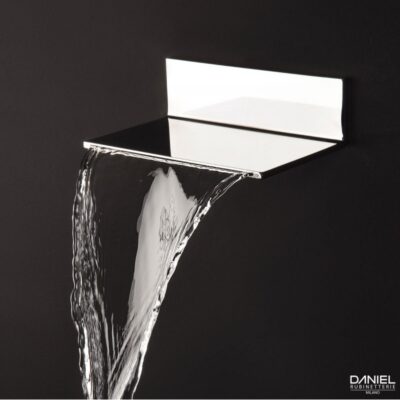 Daniel waterval baduitloop 12cm vierkant muurmontage chroom 11 Daniel waterval baduitloop 12cm vierkant muurmontage chroom 11