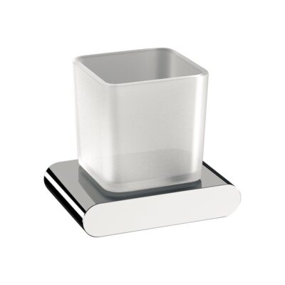 Daniel Vogue moderne satijn glazen bekerhouder met messing bevestiging 15 kleuropties 5 Daniel Vogue moderne satijn glazen bekerhouder met messing bevestiging 15 kleuropties 5