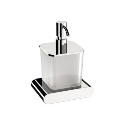 Daniel Vogue moderne satijn glazen zeepdispenser met messing houder en 15 kleuropties 6 Daniel Vogue moderne satijn glazen zeepdispenser met messing houder en 15 kleuropties 6