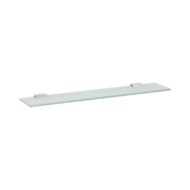 Daniel Wire glazen planchet wandmontage met messing bevestiging 52x12cm 15 kleuropties Daniel Wire glazen planchet wandmontage met messing bevestiging 52x12cm 15 kleuropties