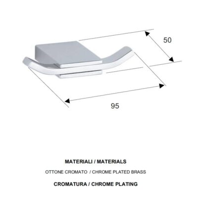 Daniel Wire design kledinghaak messing wandmontage 15 kleuropties stijlvolle afwerking 4