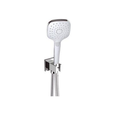 Daniel Universeel handdoucheset 3-functie ABS met flexibele slang en vierkante rozet chroom mat-zwart 5 Daniel Universeel handdoucheset 3-functie ABS met flexibele slang en vierkante rozet chroom mat-zwart 5