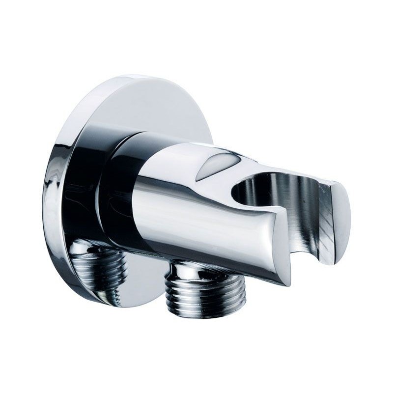 Daniel serie handdouchehouder met aansluiting rond messing 15 kleuropties 3