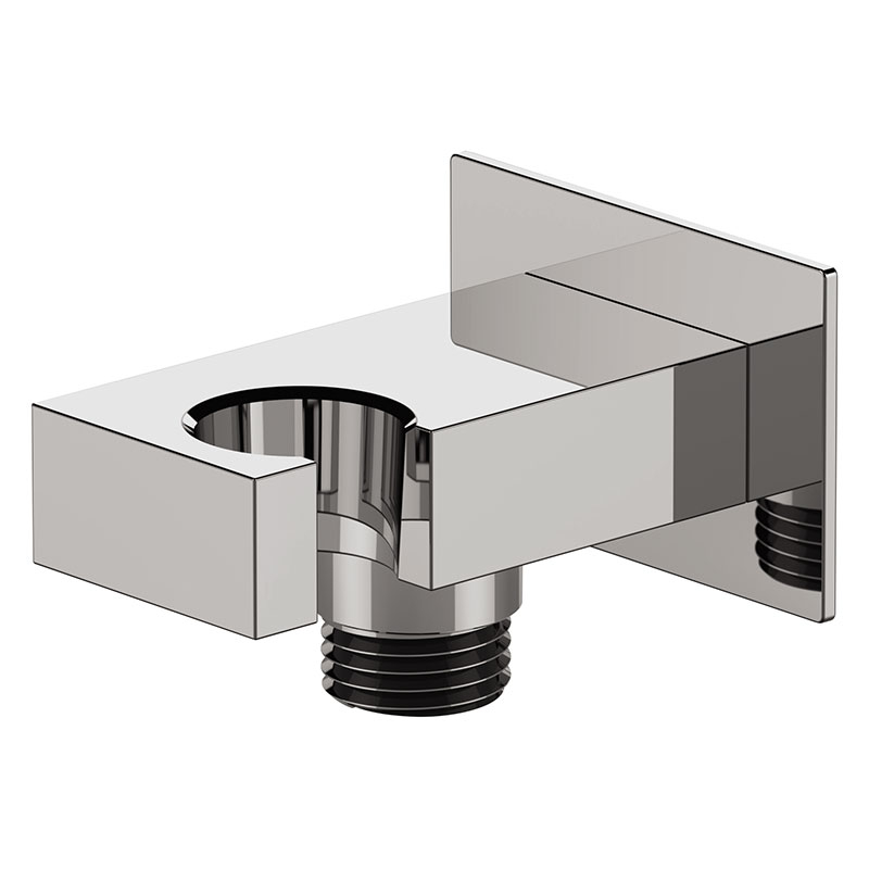 Daniel serie vierkante handdouchehouder met aansluiting messing ultradun 15 kleuropties 3