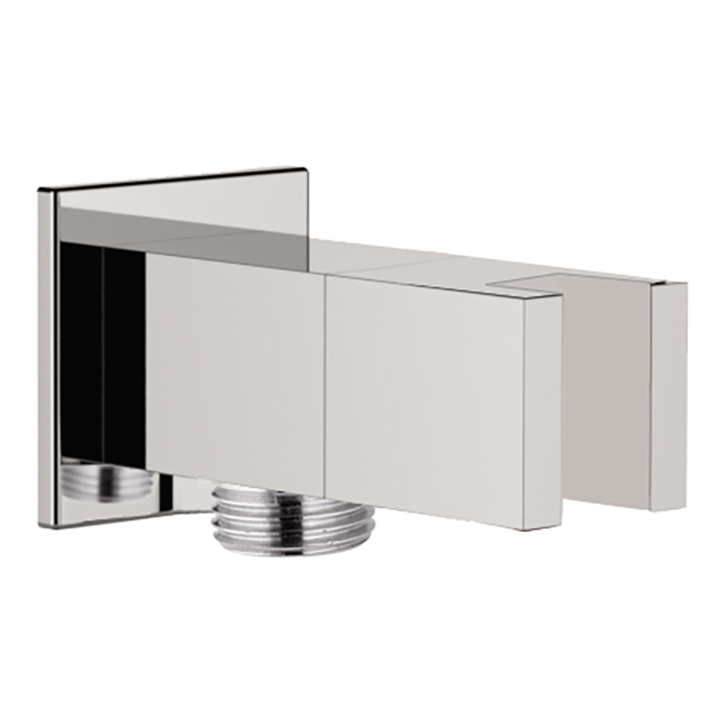 Daniel Serie handdouchehouder met aansluiting vierkant messing chroom 3 Daniel Serie handdouchehouder met aansluiting vierkant messing chroom 3