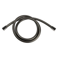Daniel doucheslang flexibel 150cm conisch zwart-chroom niet-toxisch PVC Daniel doucheslang flexibel 150cm conisch zwart-chroom niet-toxisch PVC