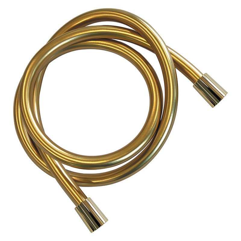 Daniel doucheslang flexibel 150cm conisch niet-toxisch PVC goud-24k glanzend 3 Daniel doucheslang flexibel 150cm conisch niet-toxisch PVC goud-24k glanzend 3
