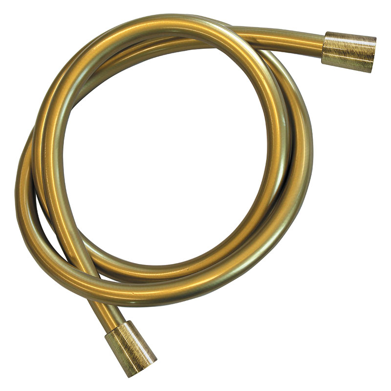 Daniel Flexibele Doucheslang 150cm Conisch PVC Oud Messing Knikbestendig en Duurzaam 3 Daniel Flexibele Doucheslang 150cm Conisch PVC Oud Messing Knikbestendig en Duurzaam 3