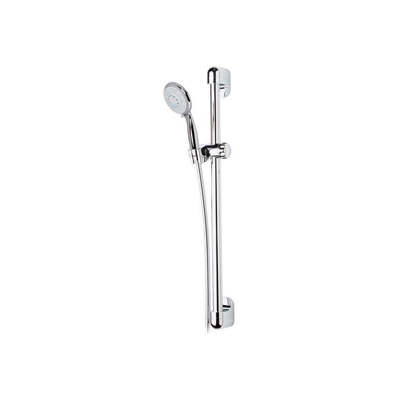 Daniel Glijstangcombinatie 60cm met 5-functie handdouche en flexibele doucheslang chroom 3 Daniel Glijstangcombinatie 60cm met 5-functie handdouche en flexibele doucheslang chroom 3
