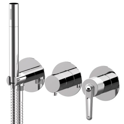 Daniel Brooklyn wand inbouw regendouche Ø30cm messing met mechanische omstelling en 15 kleuropties 5