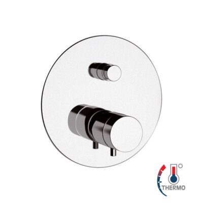 Daniel Suvi inbouw regendouche thermostatisch messing Ø20cm met 15 kleuropties en mechanische omsteller 5