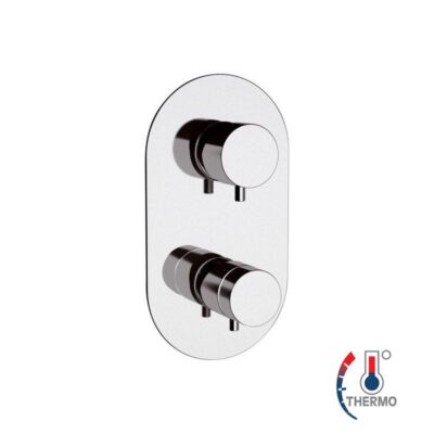 Daniel Suvi inbouw regendouche set – thermostatisch – ultra dun messing – 50x25cm chroom 5