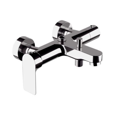 Daniel Tiara telescopische opbouw regendouche met ultra dunne vierkante hoofddouche 30x30cm en baduitloop 5