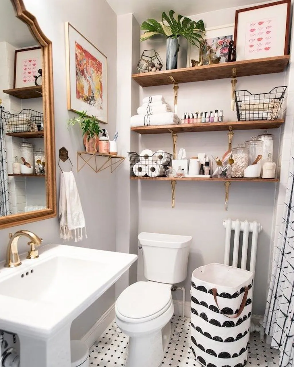 Fascinating Simple Apartment Bathroom Decor Ideas 02