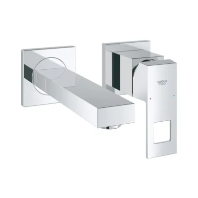 Grohe Eurocube wandmontage 2-gats wastafelmengkraan chroom met verstelbare perlator 19895000 6