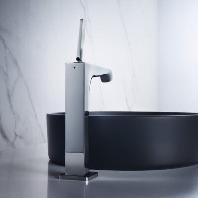 AXOR Citterio E wastafelkraan 190 met verhoogde kraanlichaam met EcoSmart met altijd open afvoer chroom 36103000 4 AXOR Citterio E wastafelkraan 190 met verhoogde kraanlichaam met EcoSmart met altijd open afvoer chroom 36103000 4