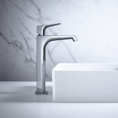 AXOR Citterio E wastafelkraan 250 met verhoogde kraanlichaam met EcoSmart met altijd open afvoer chroom 36113000 4 AXOR Citterio E wastafelkraan 250 met verhoogde kraanlichaam met EcoSmart met altijd open afvoer chroom 36113000 4