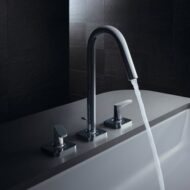 AXOR Citterio M wastafelkraan met EcoSmart met trekstang-afvoergarnituur chroom 34133000