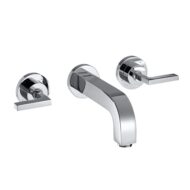 AXOR Citterio tweegreeps inbouw wastafelmengkraan met EcoSmart met altijd open afvoer chroom 39147000