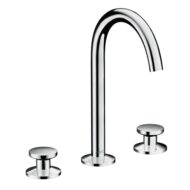 AXOR One wastafelkraan 170 met afsluitbare afvoerplug push open chroom 48070000 AXOR One wastafelkraan 170 met afsluitbare afvoerplug push open chroom 48070000
