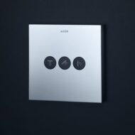AXOR ShowerSelect Square omsteller 3 verbruikers chroom 36717000 AXOR ShowerSelect Square omsteller 3 verbruikers chroom 36717000