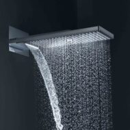 AXOR ShowerSolutions regendouchekopset 3 straalsoorten 258 x 586 mm chroom 35283000 AXOR ShowerSolutions regendouchekopset 3 straalsoorten 258 x 586 mm chroom 35283000