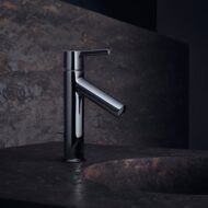 AXOR Starck wastafelkraan 100 CoolStart met EcoSmart met trekstang-afvoergarnituur chroom 10007000 AXOR Starck wastafelkraan 100 CoolStart met EcoSmart met trekstang-afvoergarnituur chroom 10007000