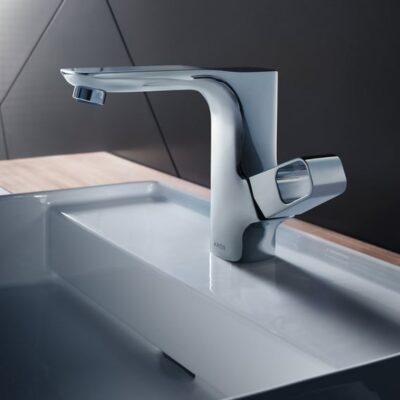 AXOR Urquiola wastafelkraan 130 met EcoSmart met trekstang-afvoergarnituur chroom 11020000 7 AXOR Urquiola wastafelkraan 130 met EcoSmart met trekstang-afvoergarnituur chroom 11020000 7