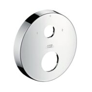 AXOR verlengrozet rond 2-gats met markering 0/1/2 chroom 14962000