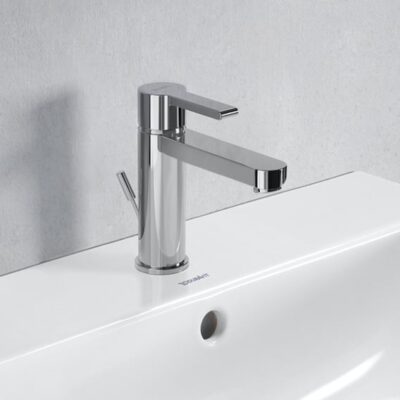 Duravit B.2 wastafelkraan M met trekstang-afvoergarnituur chroom B21020001010 15 Duravit B.2 wastafelkraan M met trekstang-afvoergarnituur chroom B21020001010 15