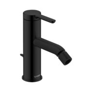 Duravit C.1 bidetkraan met trekstang-afvoergarnituur mat-zwart C12400001046