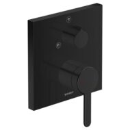 Duravit C.1 eengreeps inbouw mengkraan voor bad & douche 2 verbruikers mat-zwart C14210011046