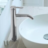 Duravit C.1 wastafelkraan L met verhoogd kraanlichaam chroom C11030002010 Duravit C.1 wastafelkraan L met verhoogd kraanlichaam chroom C11030002010