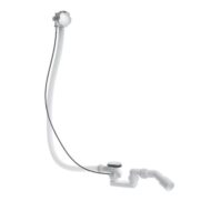 Duravit D-Code badafvoer met overloop complete set chroom 790226000001000