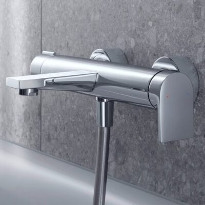 Duravit Tulum eengreeps opbouw badmengkraan 2 verbruikers chroom TU5230000010 8 Duravit Tulum eengreeps opbouw badmengkraan 2 verbruikers chroom TU5230000010 8