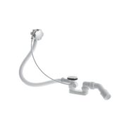 Duravit Universele badafvoer met overloop complete set chroom 791287000001000