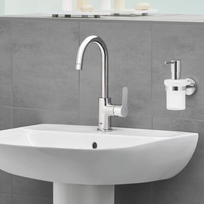 Grohe BauEdge wastafelkraan L-Size met EcoJoy met trekstang-afvoergarnituur chroom 23760000 5 Grohe BauEdge wastafelkraan L-Size met EcoJoy met trekstang-afvoergarnituur chroom 23760000 5
