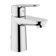 Grohe BauEdge wastafelkraan S-Size met EcoJoy met verzinkbare ketting chroom 23329000