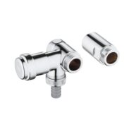 Grohe Eggemann hoekstopkraan 3/4 en 3/4 aansluiting chroom 41040000
