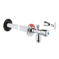 Grohe Eggemann hoekstopkraan met verlengstuk 1/2 aansluiting chroom 41206000