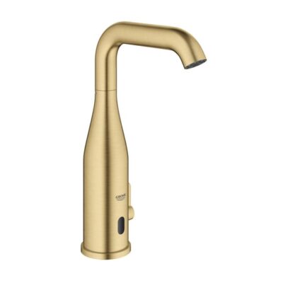Grohe Essence E wastafelkraan met EcoJoy op batterijen cool sunrise geborsteld 36445GN0 7 Grohe Essence E wastafelkraan met EcoJoy op batterijen cool sunrise geborsteld 36445GN0 7
