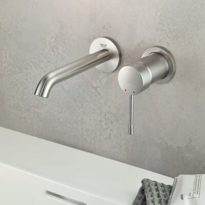 Grohe Essence eengreeps inbouw wastafelmengkraan met EcoJoy supersteel 19408DC1 7 Grohe Essence eengreeps inbouw wastafelmengkraan met EcoJoy supersteel 19408DC1 7