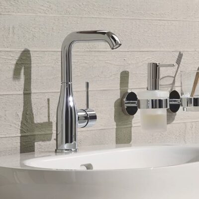 Grohe Essence wastafelkraan L-Size met EcoJoy met trekstang-afvoergarnituur chroom 32628001 6