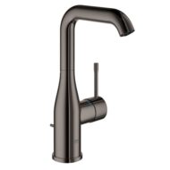 Grohe Essence wastafelkraan L-Size met EcoJoy met trekstang-afvoergarnituur hard hard graphite 32628A01 Grohe Essence wastafelkraan L-Size met EcoJoy met trekstang-afvoergarnituur hard hard graphite 32628A01