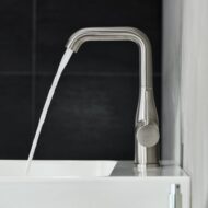 Grohe Essence wastafelkraan L-Size met EcoJoy met trekstang-afvoergarnituur supersteel 32628DC1 Grohe Essence wastafelkraan L-Size met EcoJoy met trekstang-afvoergarnituur supersteel 32628DC1