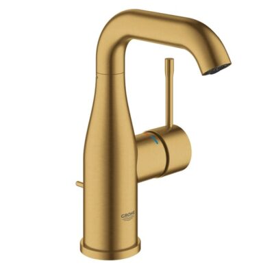 Grohe Essence wastafelkraan M-Size met EcoJoy met trekstang-afvoergarnituur cool sunrise geborsteld 23462GN1 4 Grohe Essence wastafelkraan M-Size met EcoJoy met trekstang-afvoergarnituur cool sunrise geborsteld 23462GN1 4